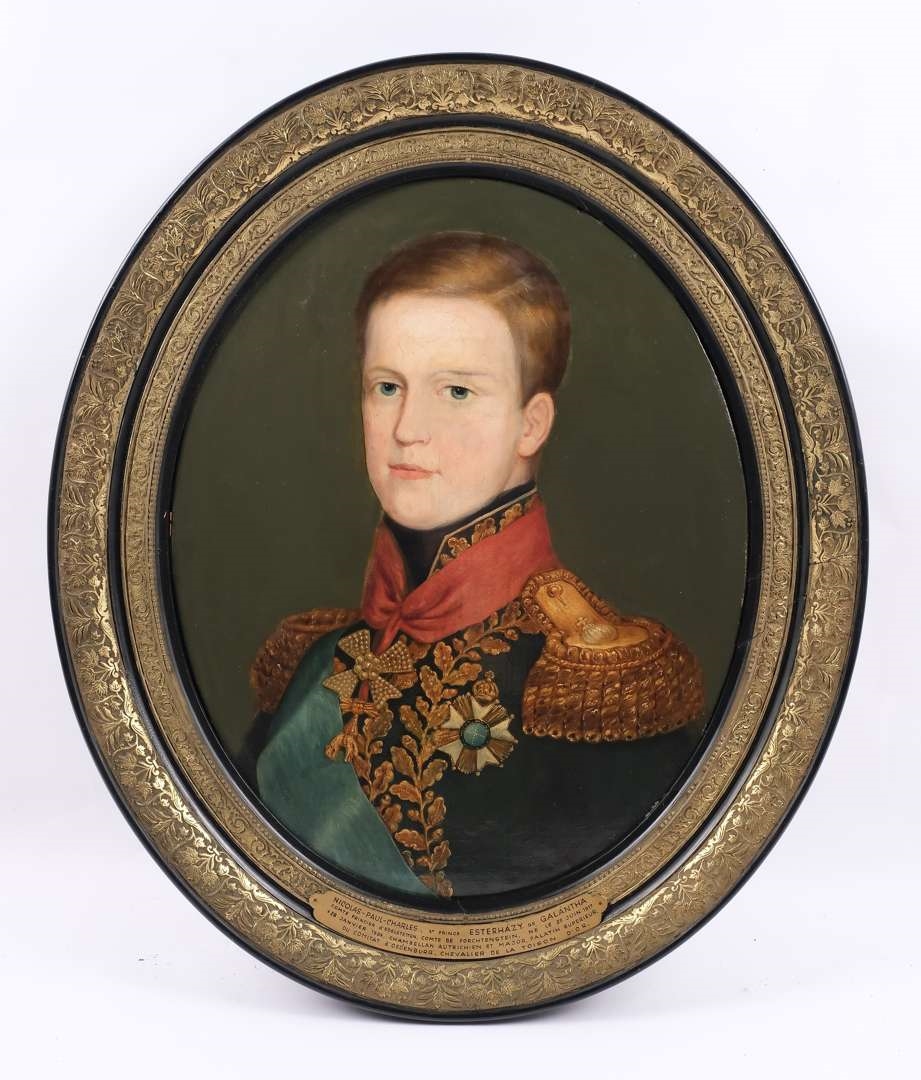 Portret van Prins Nicolas-Paul-Charles Esterházy de Galántha (1817-1894 - Hungarian School, 19th Century