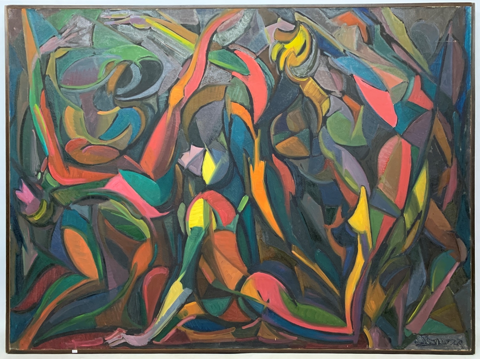 Artwork by Eduardo Vernazza, Movimientos sinuosos, Made of oil on canvas