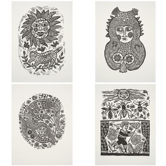Twelve Linocuts: A Suite of Prints 1990 - Barbara Hanrahan