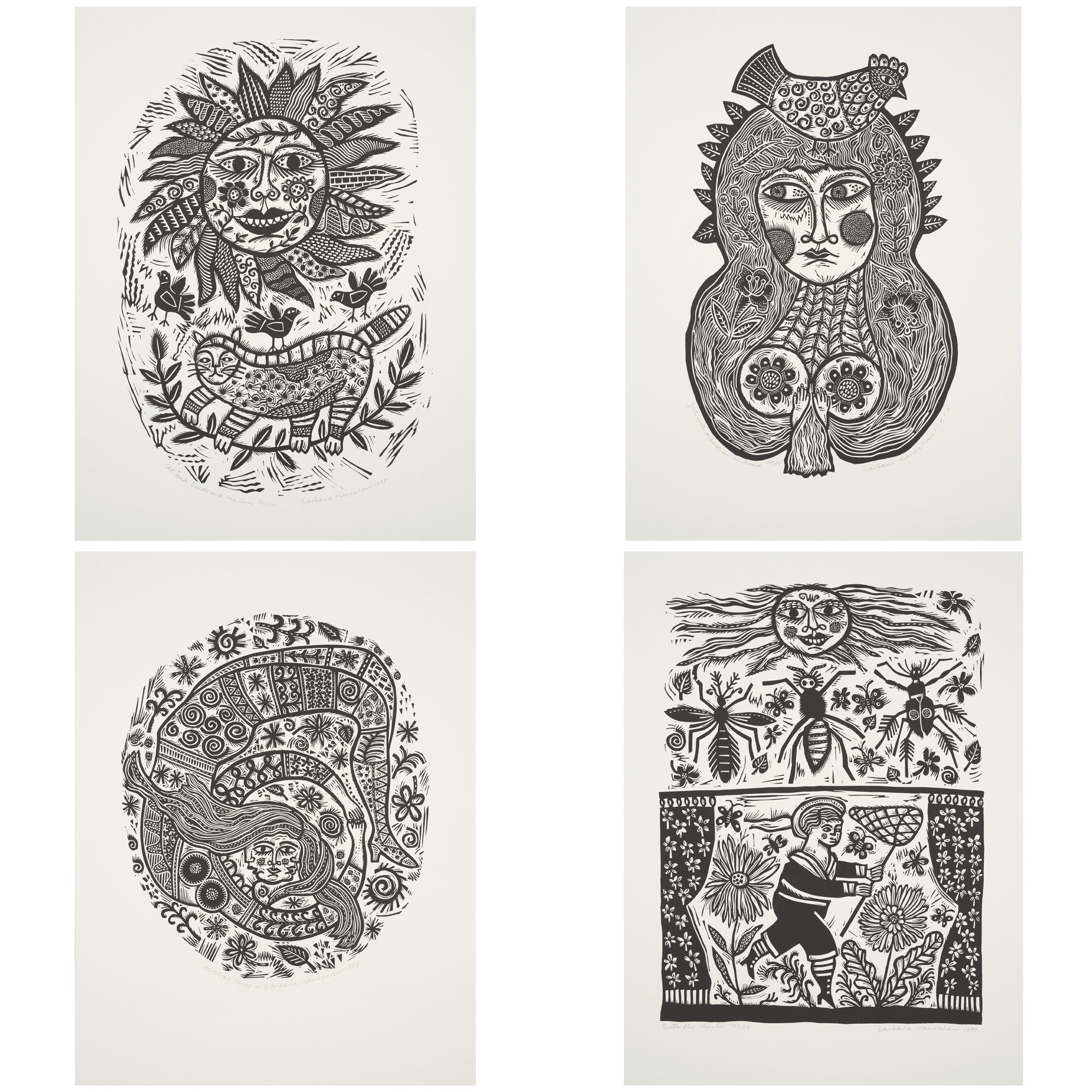 Twelve Linocuts: A Suite of Prints 1990 - Barbara Hanrahan