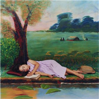 Olympia as Alice Dreaming by the Riverbank 2003 - Polixeni Papapetrou