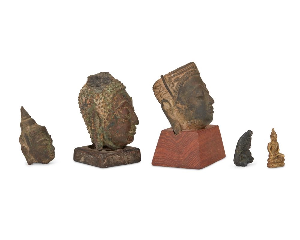 Thai School, 13th Century | A group of Southeast Asian bronze deities ...