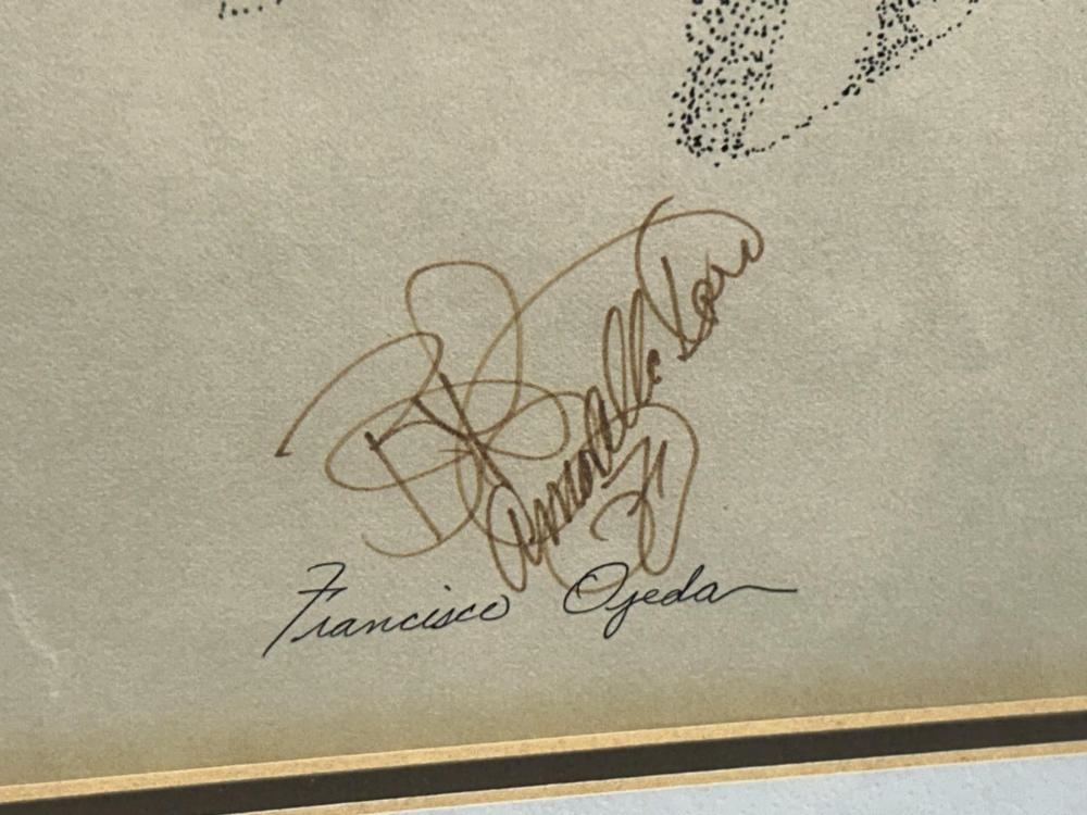 Francisco Ojeda Signed Francisco Ojeda Native American Lithograph