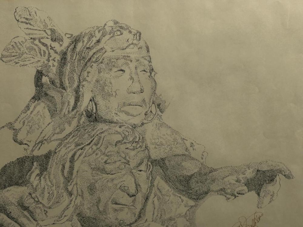 Francisco Ojeda Signed Francisco Ojeda Native American Lithograph