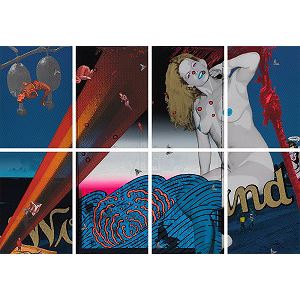 Blue Wonderland by Tadanori Yokoo, 1973