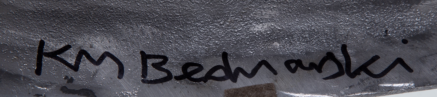 Artwork by Krzysztof M. Bednarski, Moby Dick, Made of aluminium