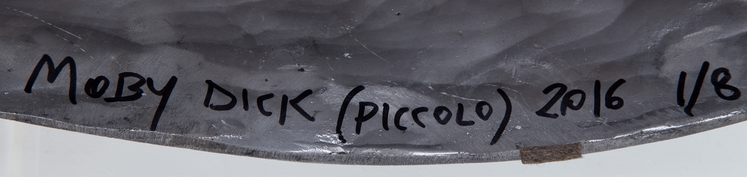 Artwork by Krzysztof M. Bednarski, Moby Dick, Made of aluminium