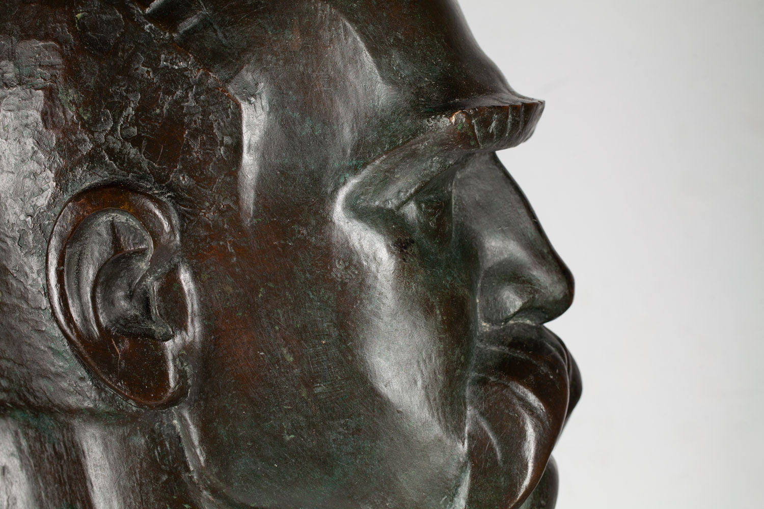 Artwork by Franciszek Strynkiewicz, Jozef Pilsudski, Made of marble