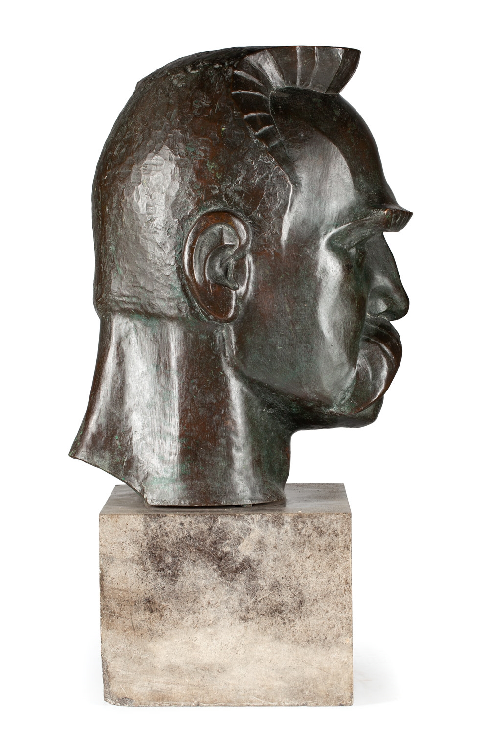 Artwork by Franciszek Strynkiewicz, Jozef Pilsudski, Made of marble