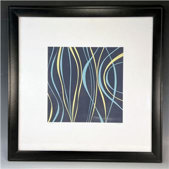 MARINE BLUE ART PRINT SIGNED DENISE DUPLOCK - Denise Duplock