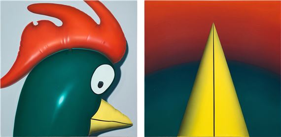 Peep at Two Worlds With One Eye - 1 (Diptych) by Sun Yitian, dated 2021