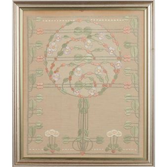 EMBROIDERED PANEL, CIRCA 1900 - Ann MacBeth