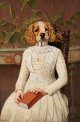 Portrait canin à la robe blanche - Thierry Poncelet