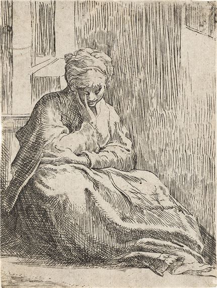 Woman Resting by Parmigianino, 1527