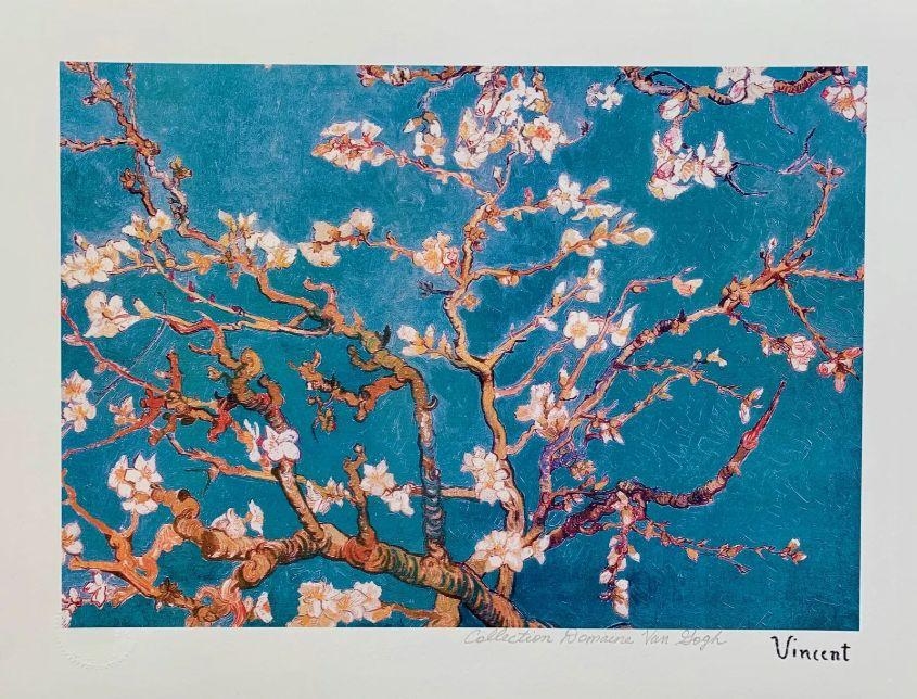 Blue Almond Blossoms by Vincent van Gogh