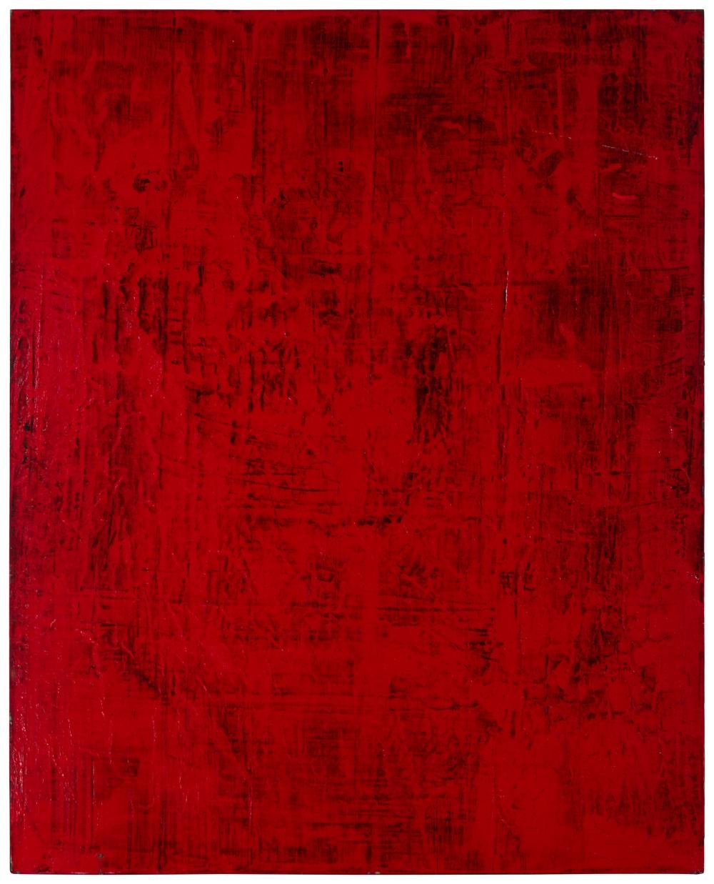 Artwork by Bradford Stewart, Red abstract, Made of Acrylic on canvas