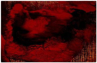 Black and red abstract - Bradford Stewart