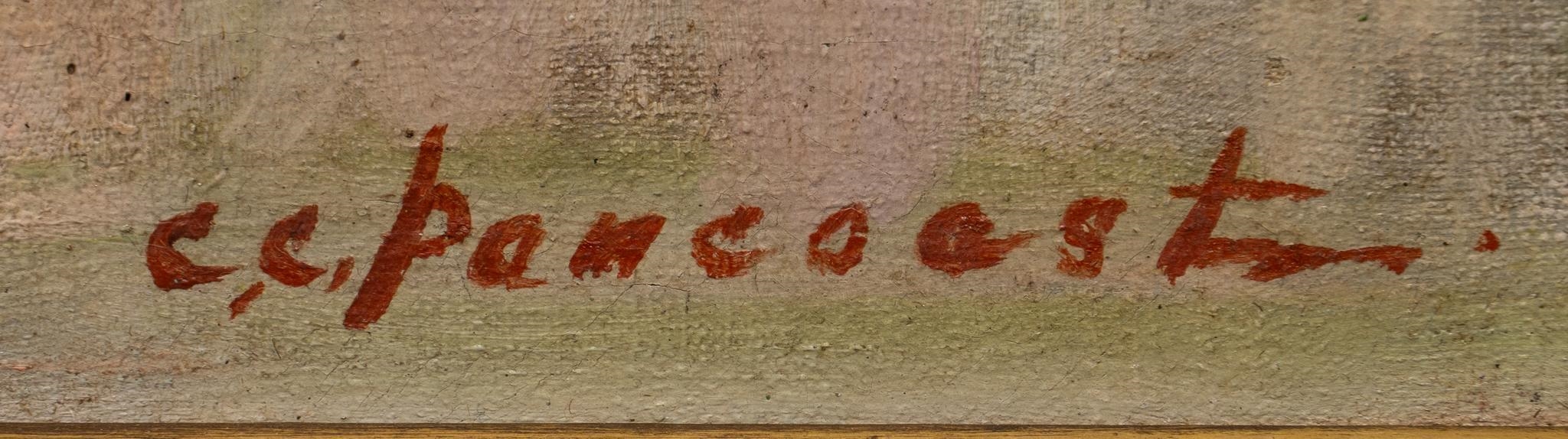 Artwork by Clara Pancoast, Guenther's Mill, Made of oil on panel