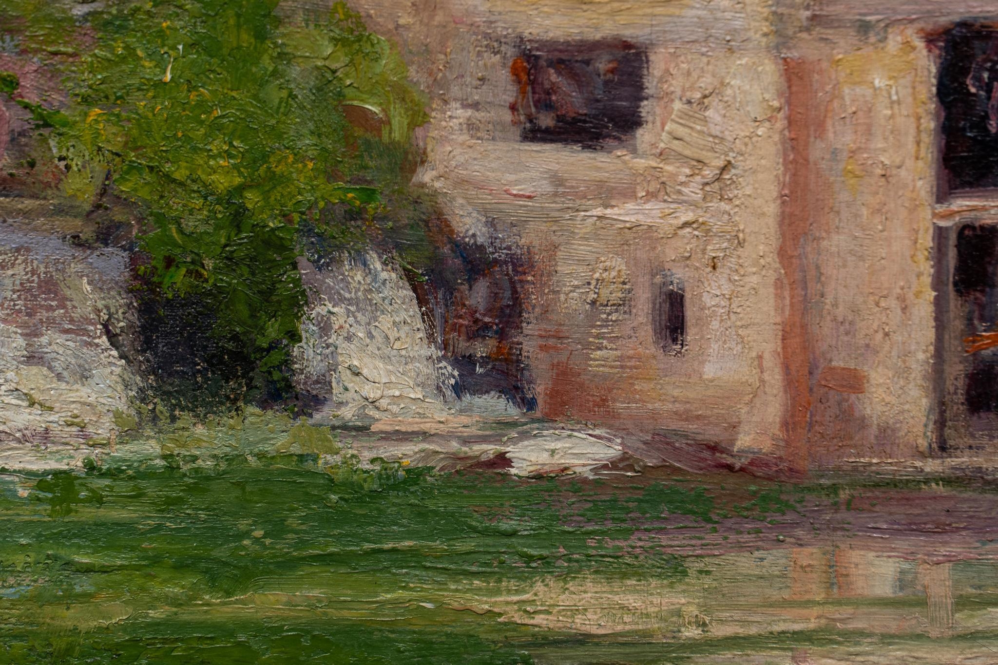 Artwork by Clara Pancoast, Guenther's Mill, Made of oil on panel