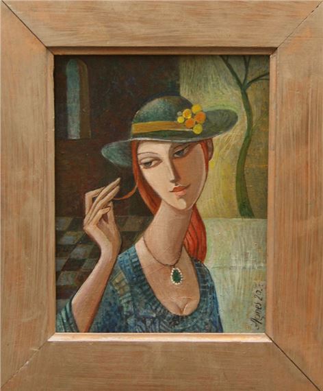 A girl with red hair by Agnieszka Korczak-Ostrowska, 2020