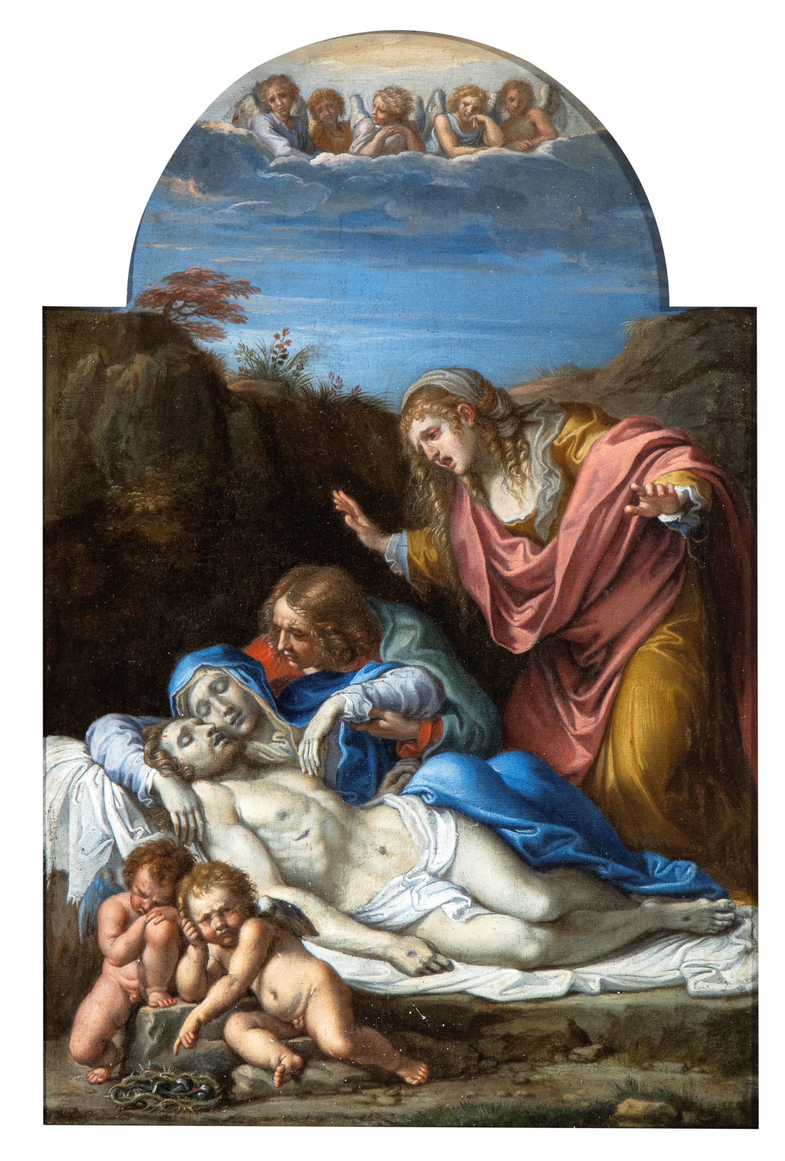 Roman School, 17th Century | Lamentation over the Dead Christ | MutualArt