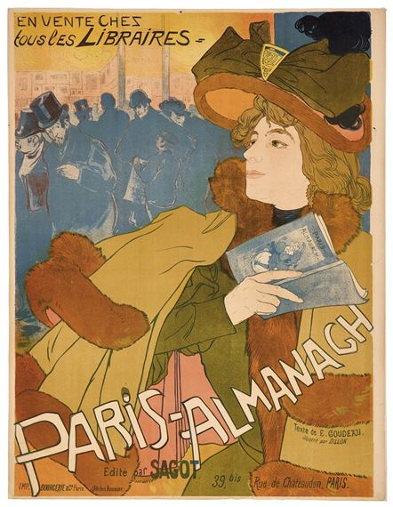 Paris Almanach ジョルジュ・ド・フール　パブミラー Georges de Feure | Paris-Almanach (1894) | MutualArt