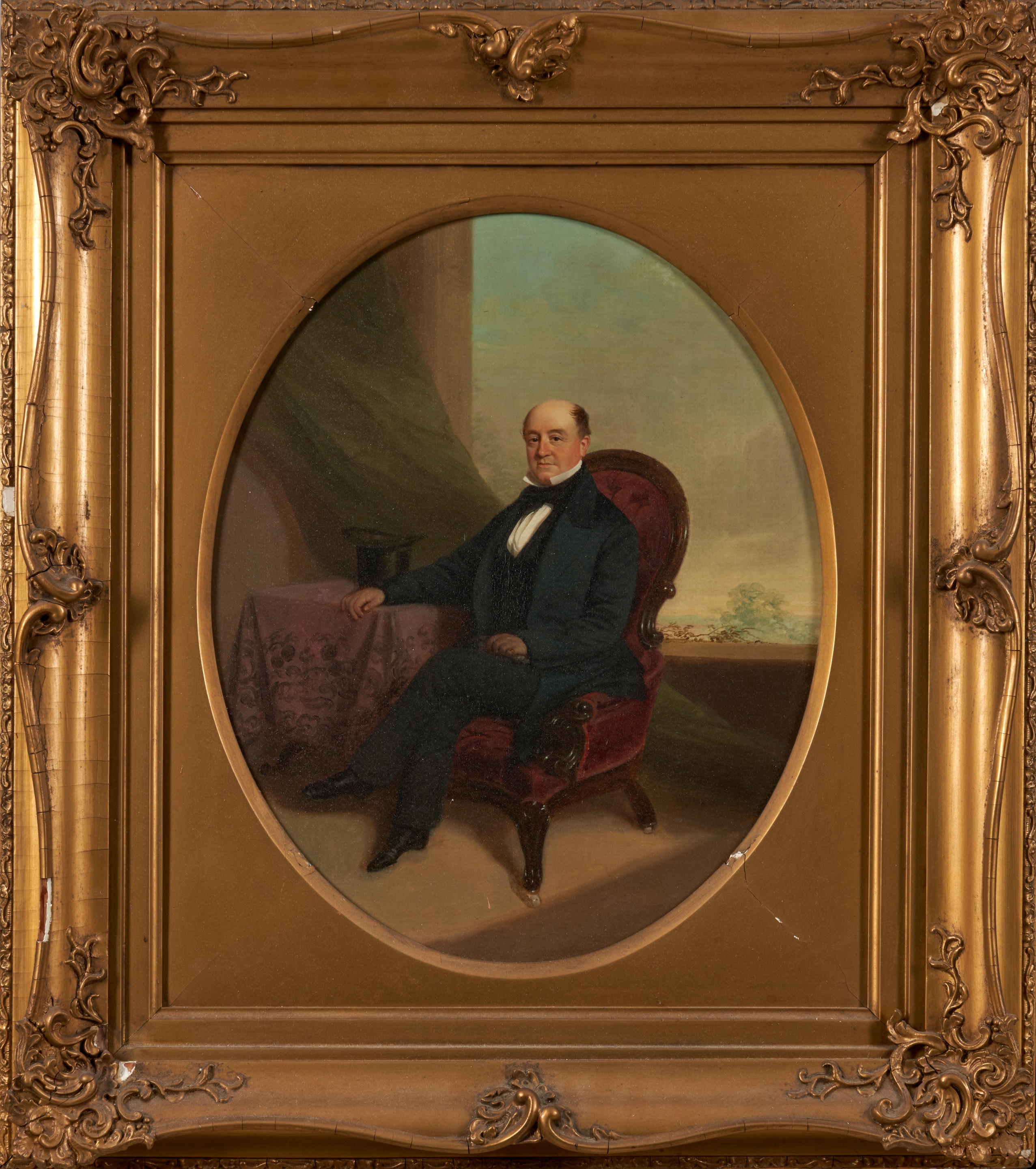 George Linen | A PAIR OF FRAMED OVAL PORTRAITS OF THE MARCH SMITH ...