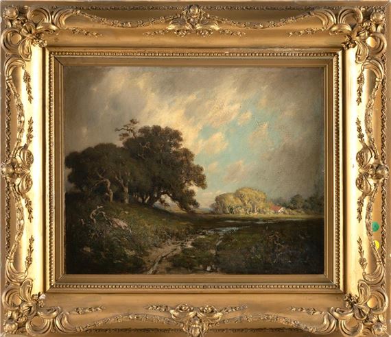 Landscape with a house nestled in the trees by Charles Chapel Judson