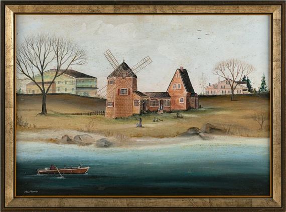Old Mill Point, Cape Cod, Mass by Janet Munro, dated 1979