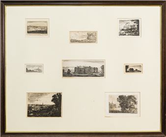 COLLECTION OF EIGHT DRYPOINTS, ETCHINGS AND AQUATINTS - John Clerk of Eldin