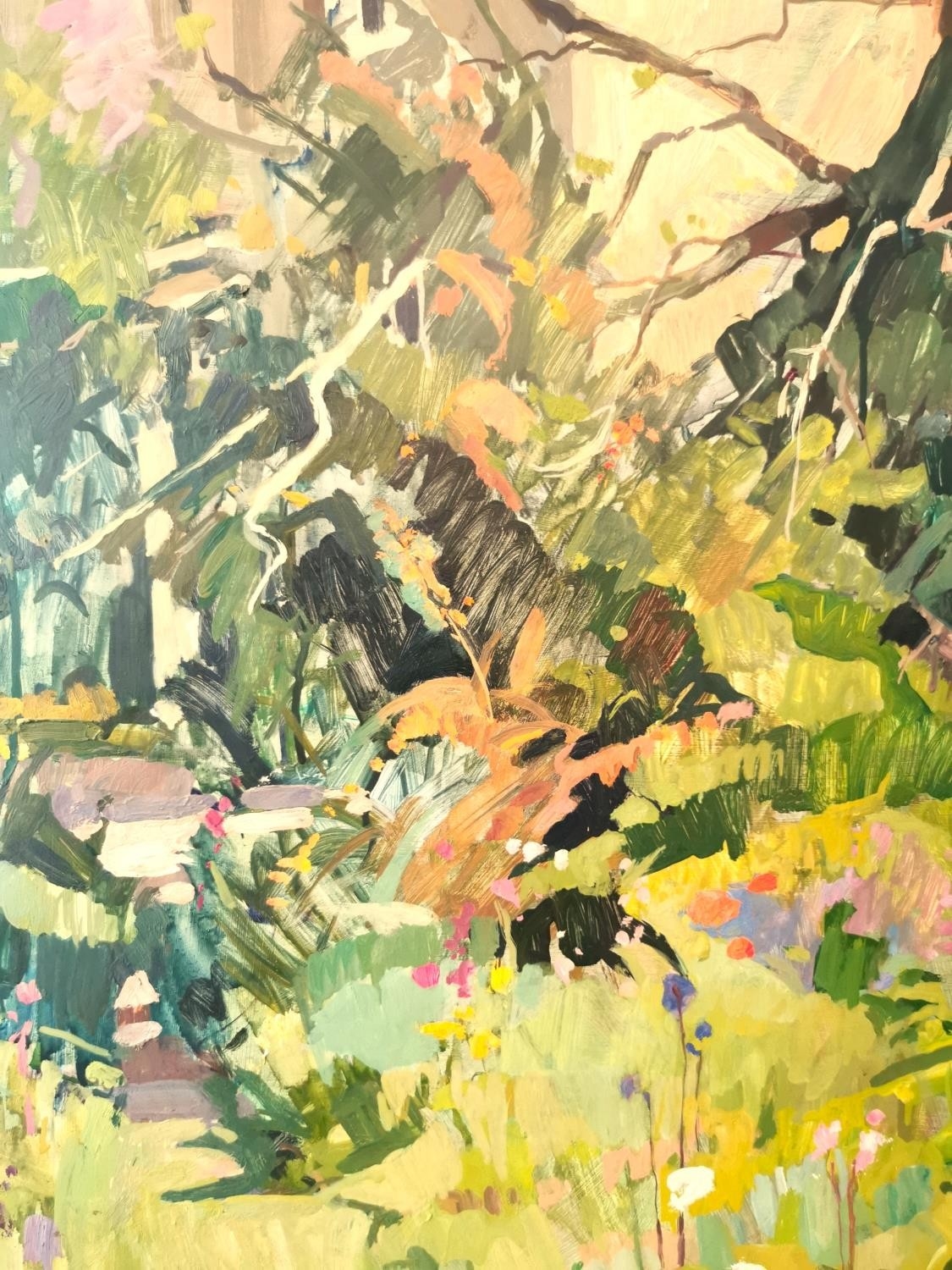 Susan Ryder | oil on board of country garden | MutualArt