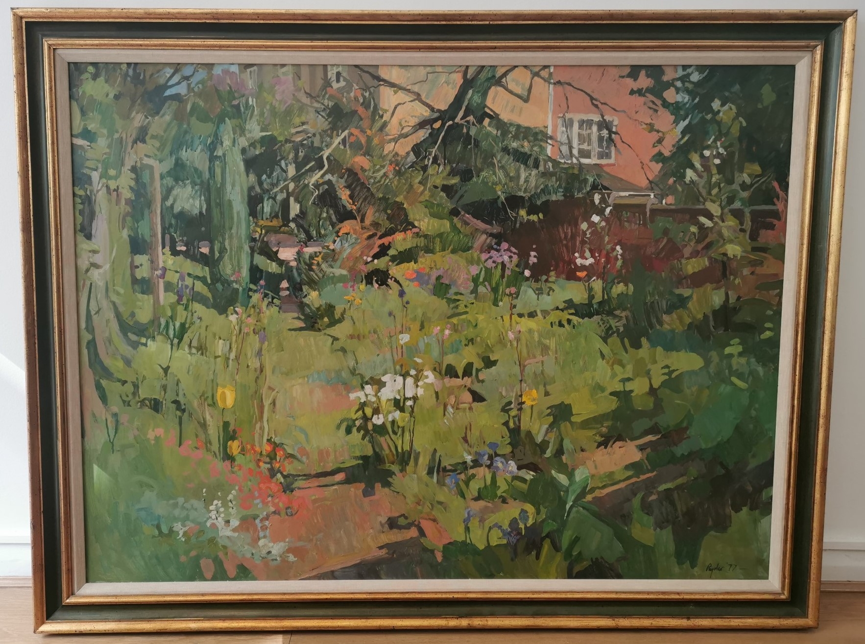 Susan Ryder | oil on board of country garden | MutualArt