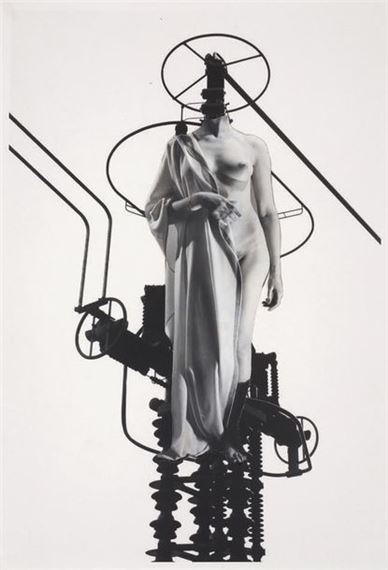 ELECTRA. PHOTOMONTAGE WITH ORIGINAL COLLAGE