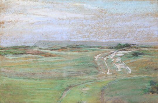 Om Nevers Head from Near the Pond - Annie Barker Folger