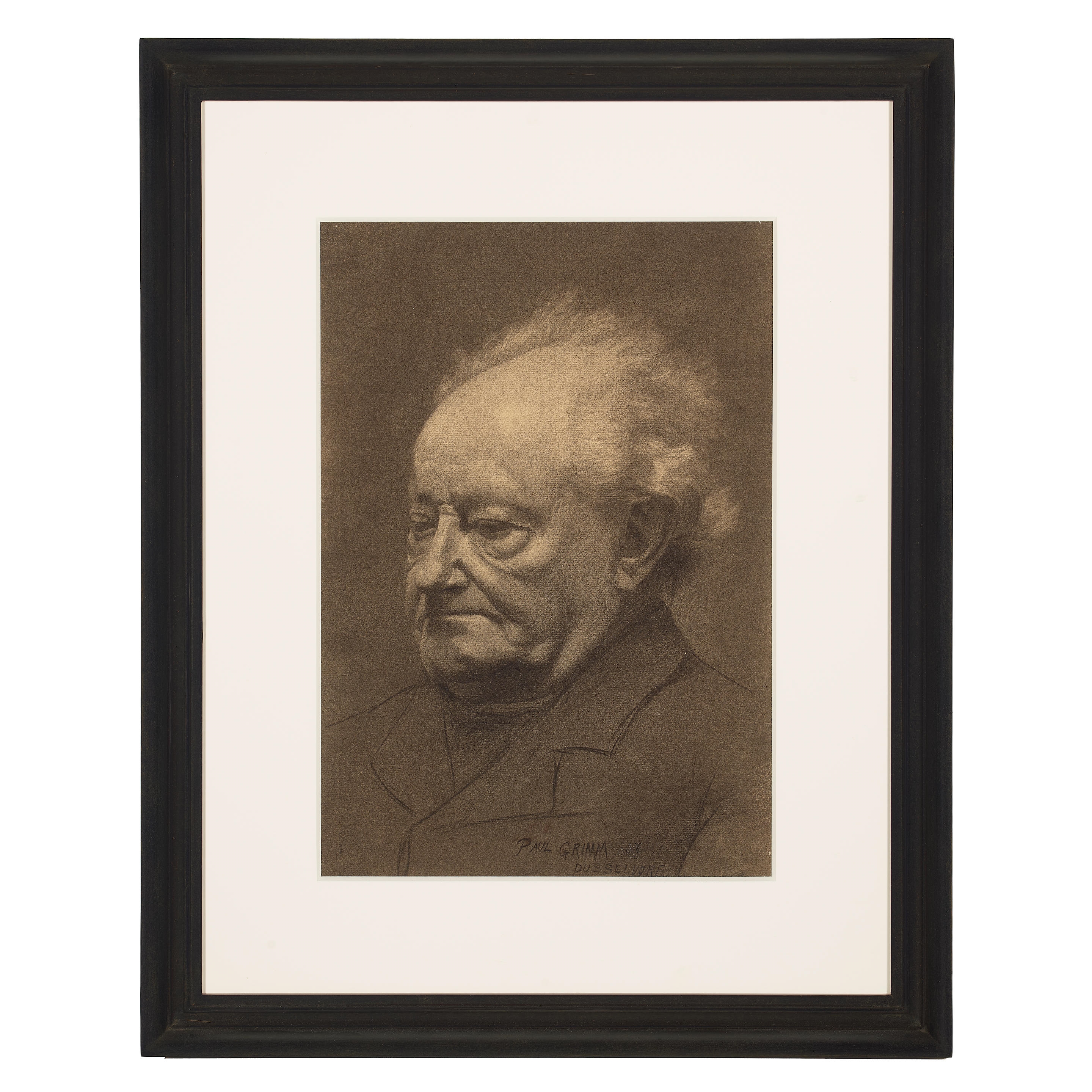 Artwork by Paul Grimm, Dusseldorf Portraits, Made of charcoal on paper