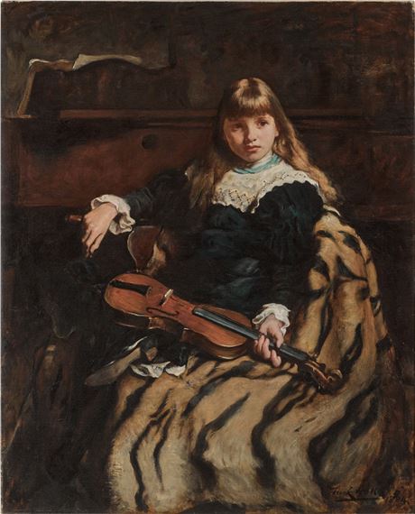 The First Violin by Frank Holl, 1884