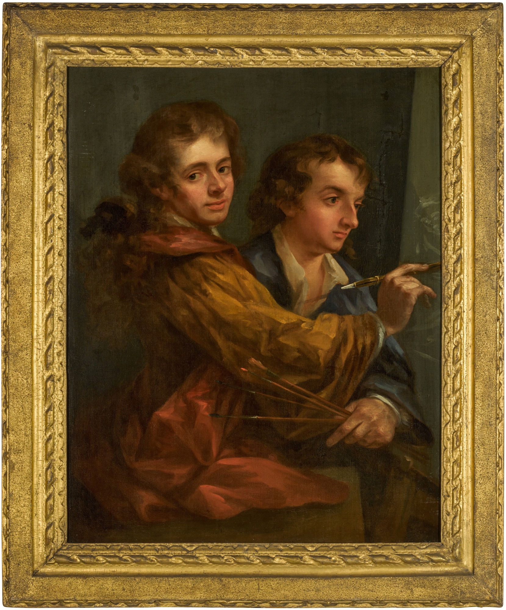 Enoch Seeman | Self-portrait of the artist with his brother Isaac (d ...