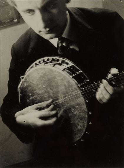 Clemens Röseler as the Banjo Player in the Bauhaus Band by T. Lux Feininger, Executed in 1927-1928