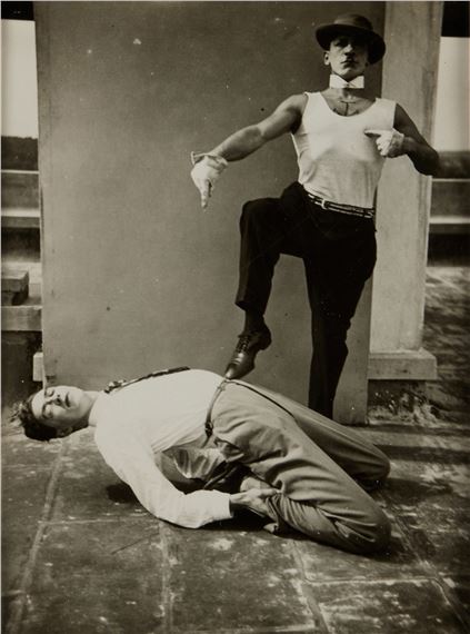 Xanti Schawinsky Standing on a Bauhaus Colleague by T. Lux Feininger, Executed in 1930
