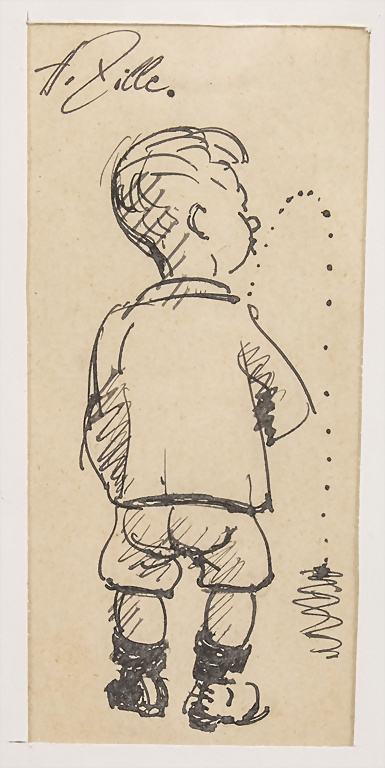 'Pinkelnder Junge' / 'The peeing boy' - Heinrich Zille