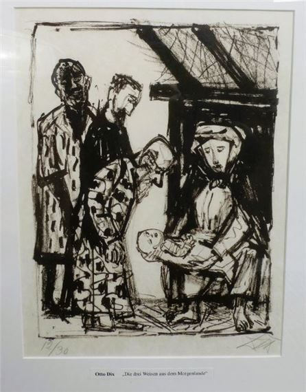 Die Weisen aus dem Morgenland by Otto Dix, 1960