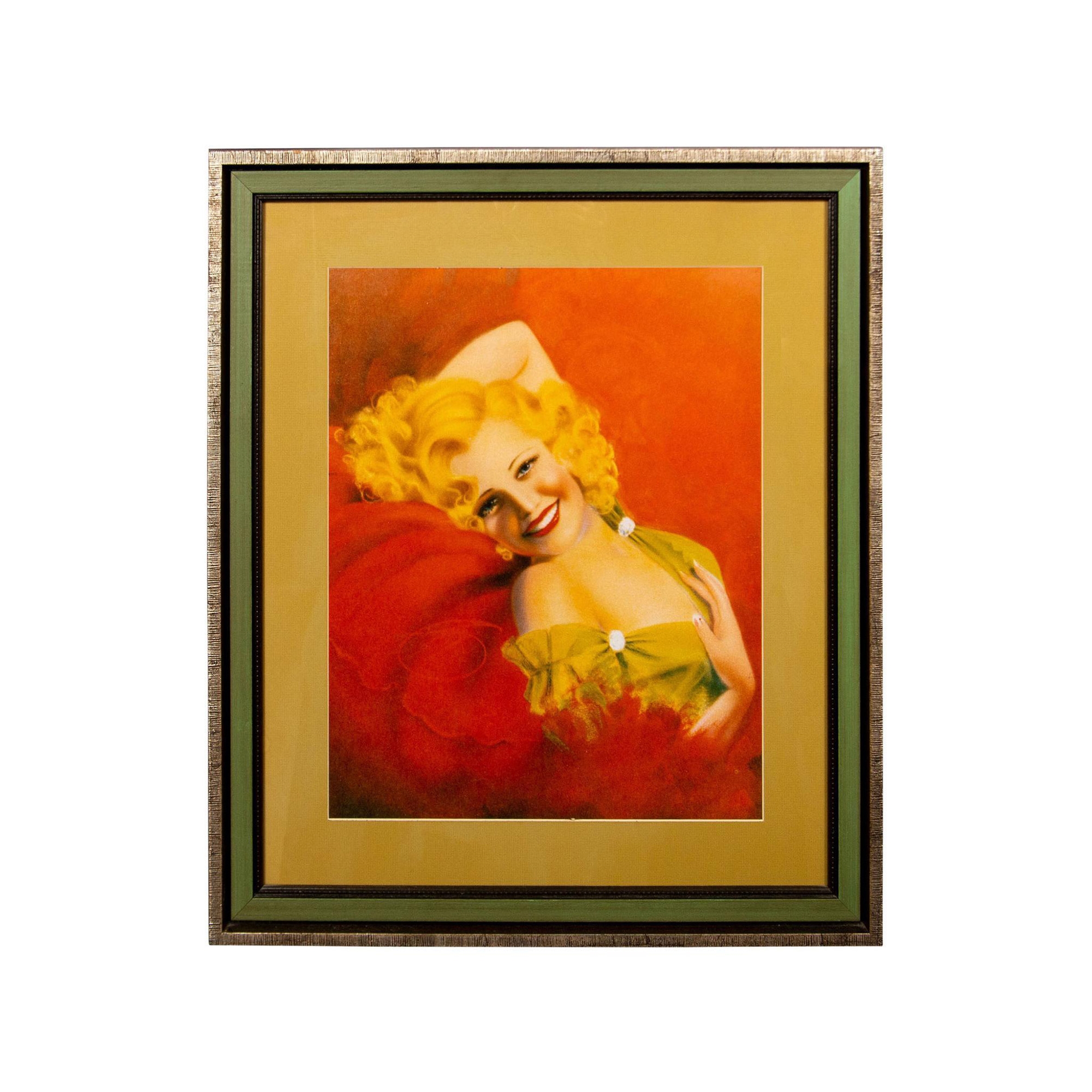 Rolf Armstrong (American 1889-1960) Framed Fine Art Print - Rolf Armstrong