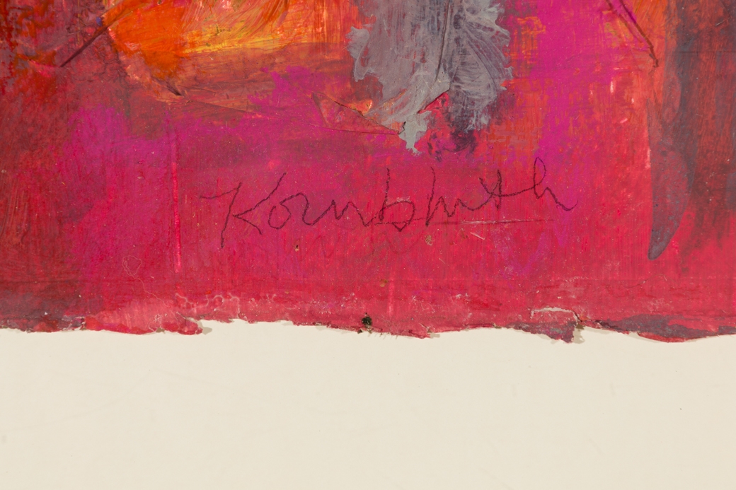 Artwork by Frances Kornbluth, Frances Kornbluth (Am. 1920-2014, Made of Gold leaf and tempera on paper