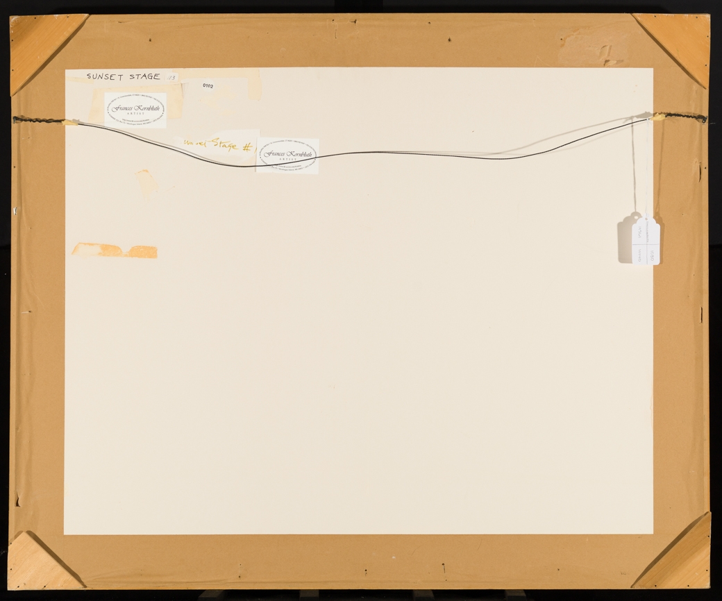 Artwork by Frances Kornbluth, Frances Kornbluth (Am. 1920-2014, Made of Gold leaf and tempera on paper