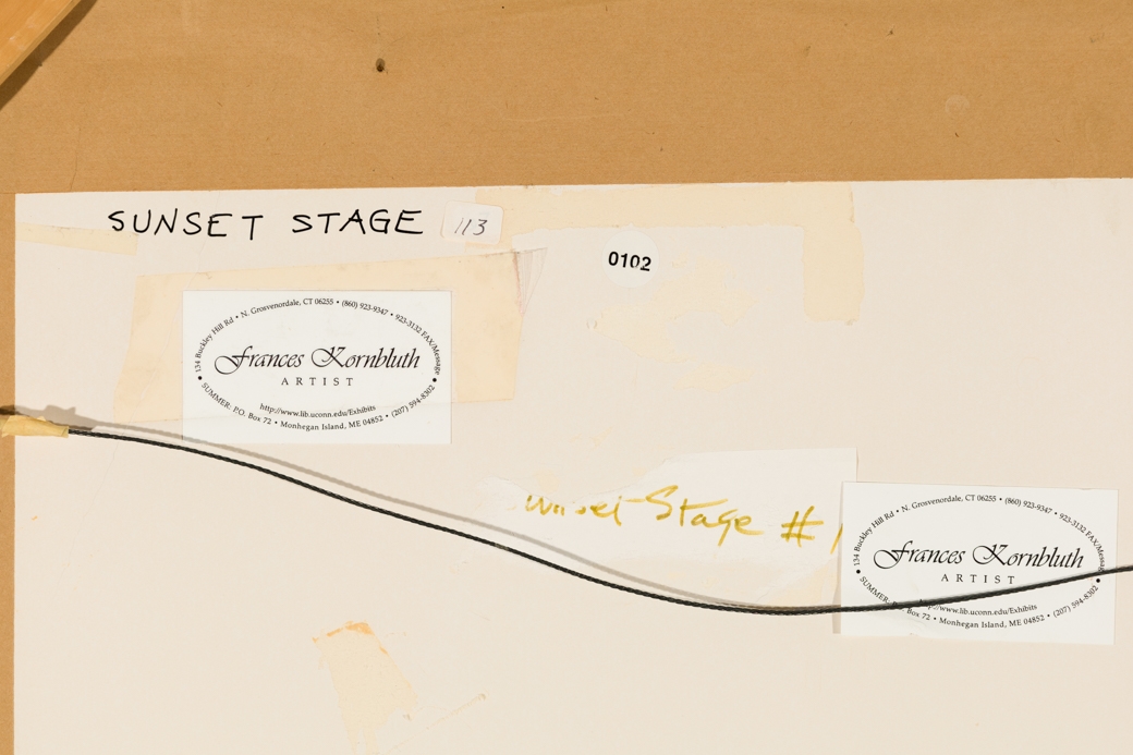 Artwork by Frances Kornbluth, Frances Kornbluth (Am. 1920-2014, Made of Gold leaf and tempera on paper