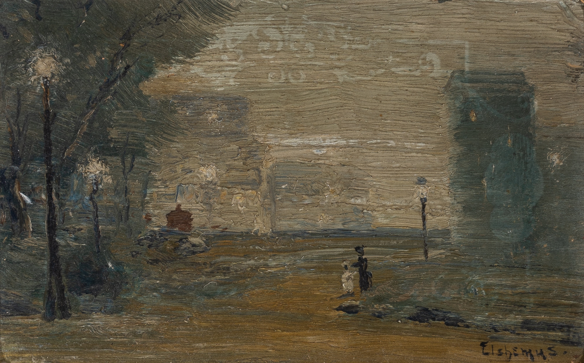 Louis Michel Eilshemius | A Walk in a Park | MutualArt
