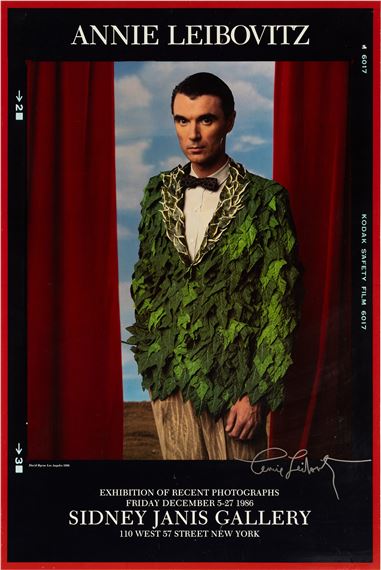 Annie Leibovitz | David Byrne (1986) | MutualArt