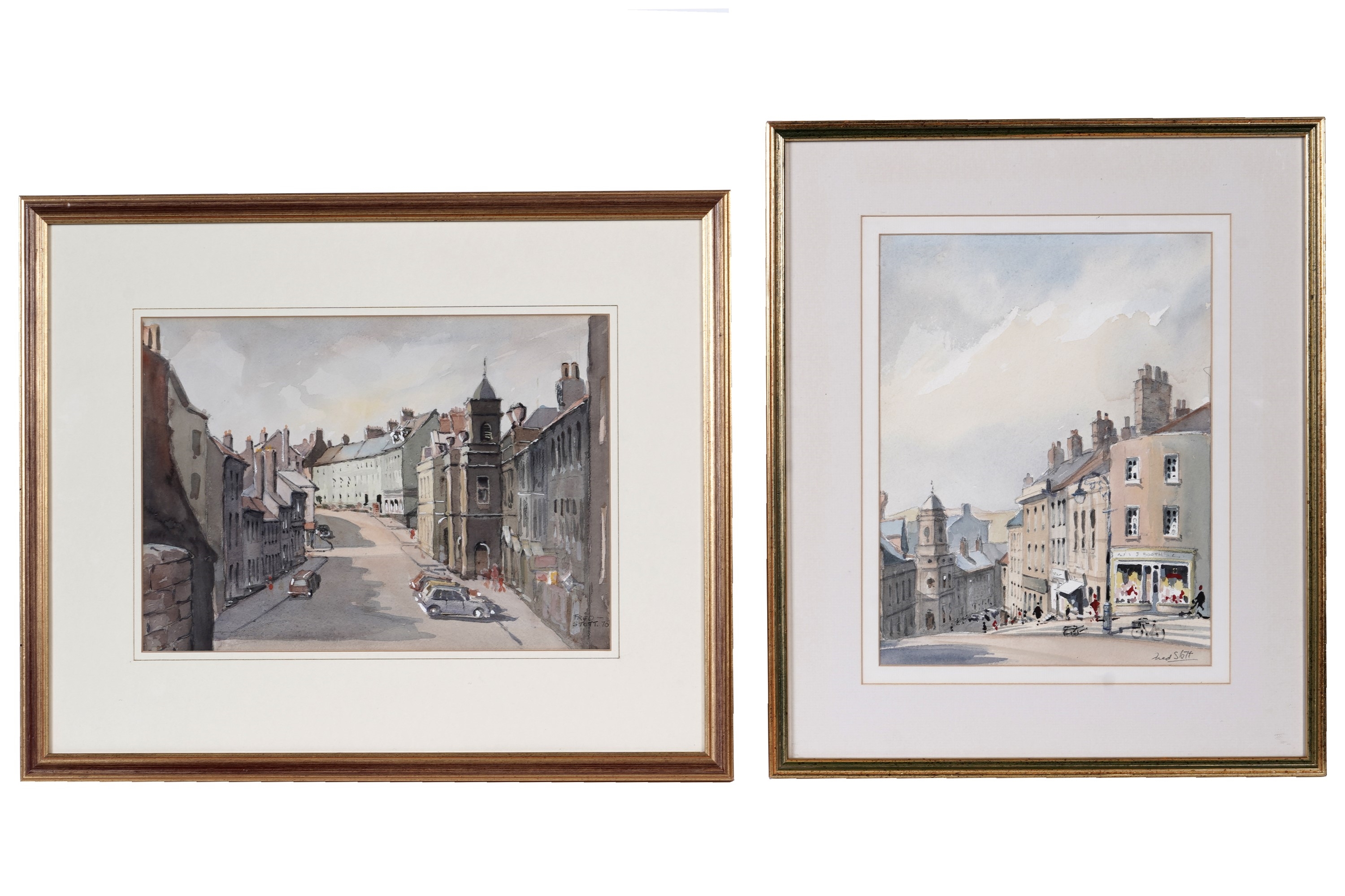 Fred Stott | Two views of Hide Hill, Berwick (1976) | MutualArt