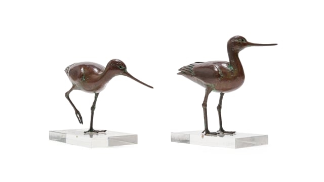 Pair of Godwits, two - Robin Kenneth Lewis