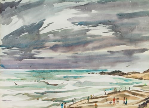 Artwork by Richard Cheales, Seascape, Made of watercolour on paper